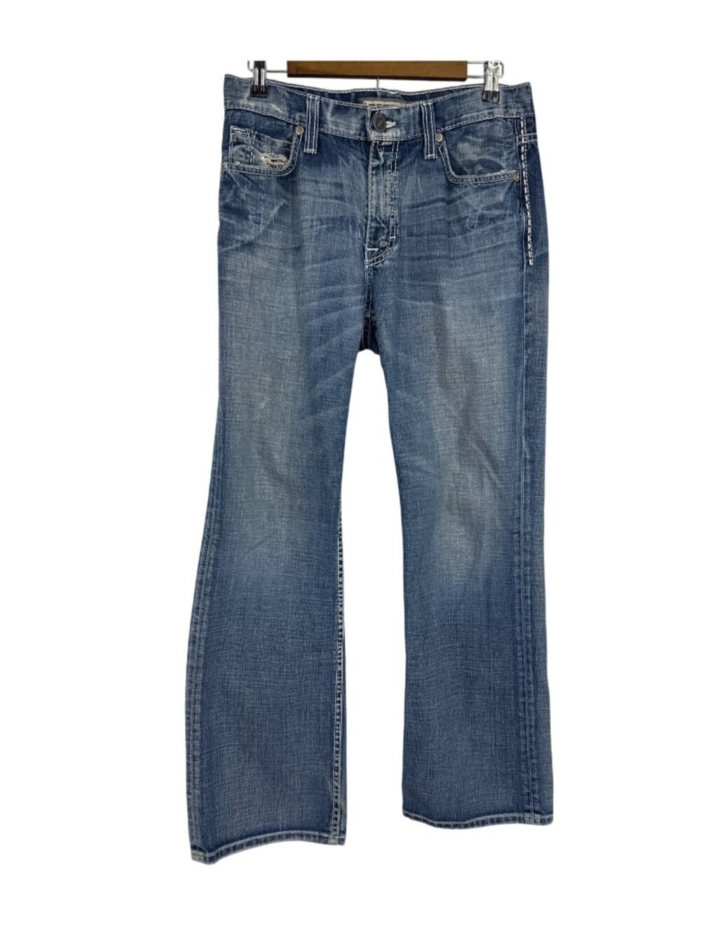 BKE Tyler Straight Denim Jeans With Embroidered Back Pockets Men's Size 30S